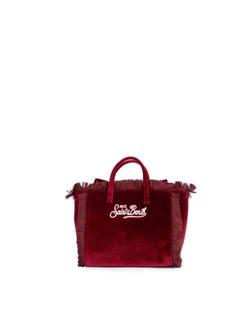 Borsa Vanity mini in velluto con fiocco Mc2 Saint Barth | VANITY MINI W00484G VELVET BOW 45 EMB